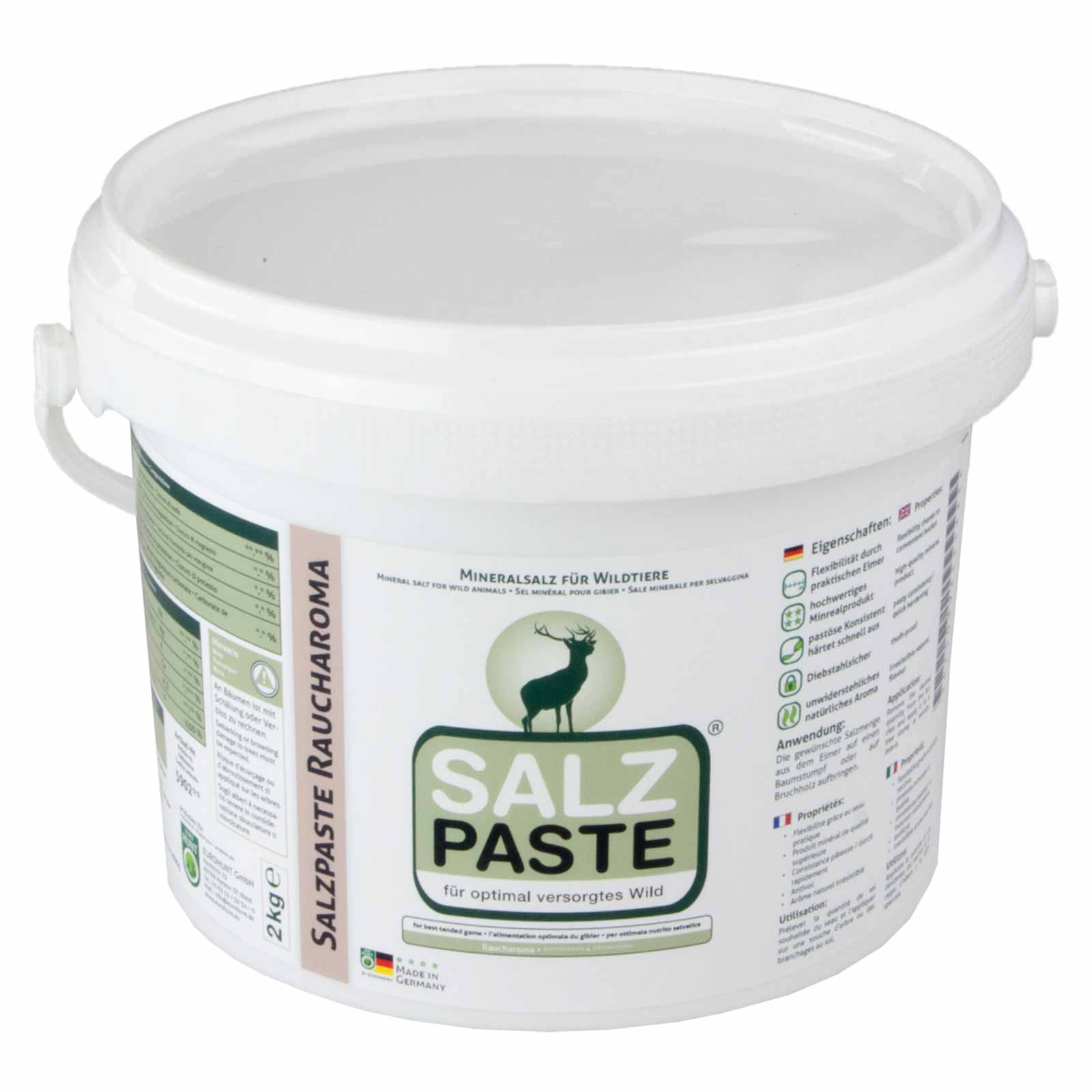 Salzpaste Attrattivo per cervi, caprioli e mufloni in pasta 2 Kg aroma affumicato