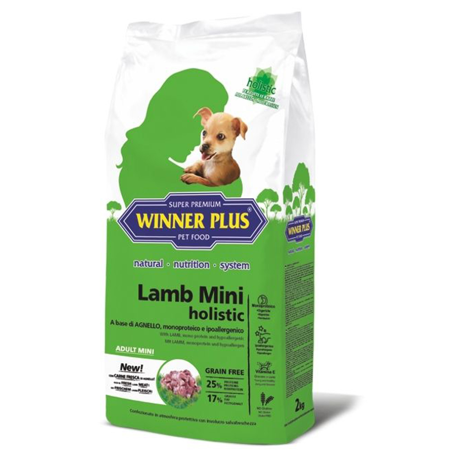 Winner Plus Holistic Lamb Mini con agnello 2 kg