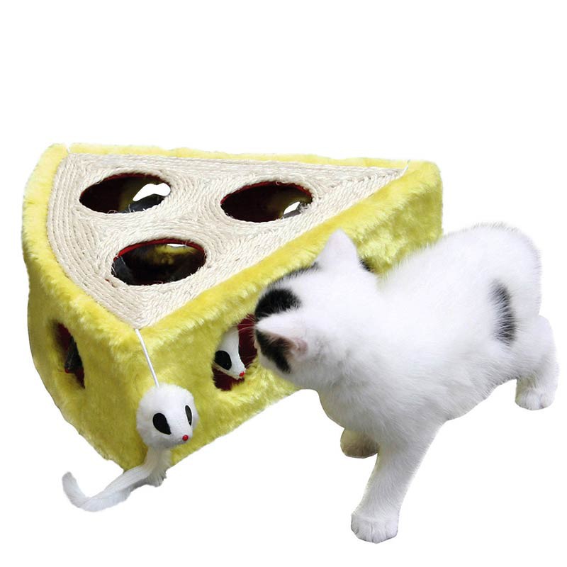 Gatto giocattolo in sisal di formaggio