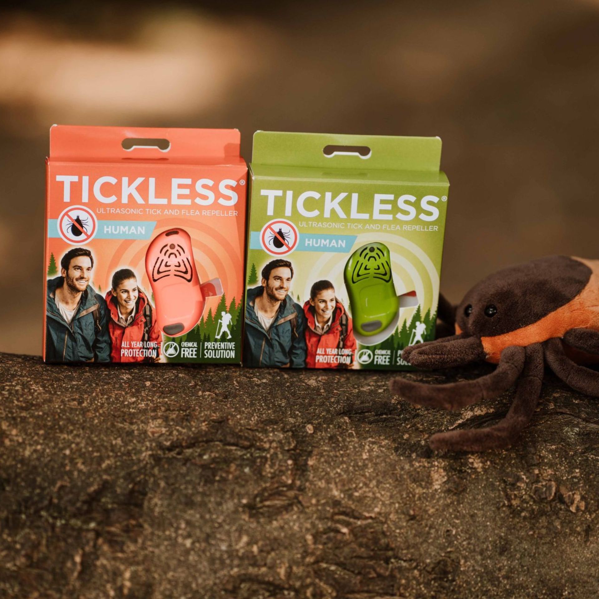 Tickless Human Repellente ad ultrasuoni per pulci e zecche verde
