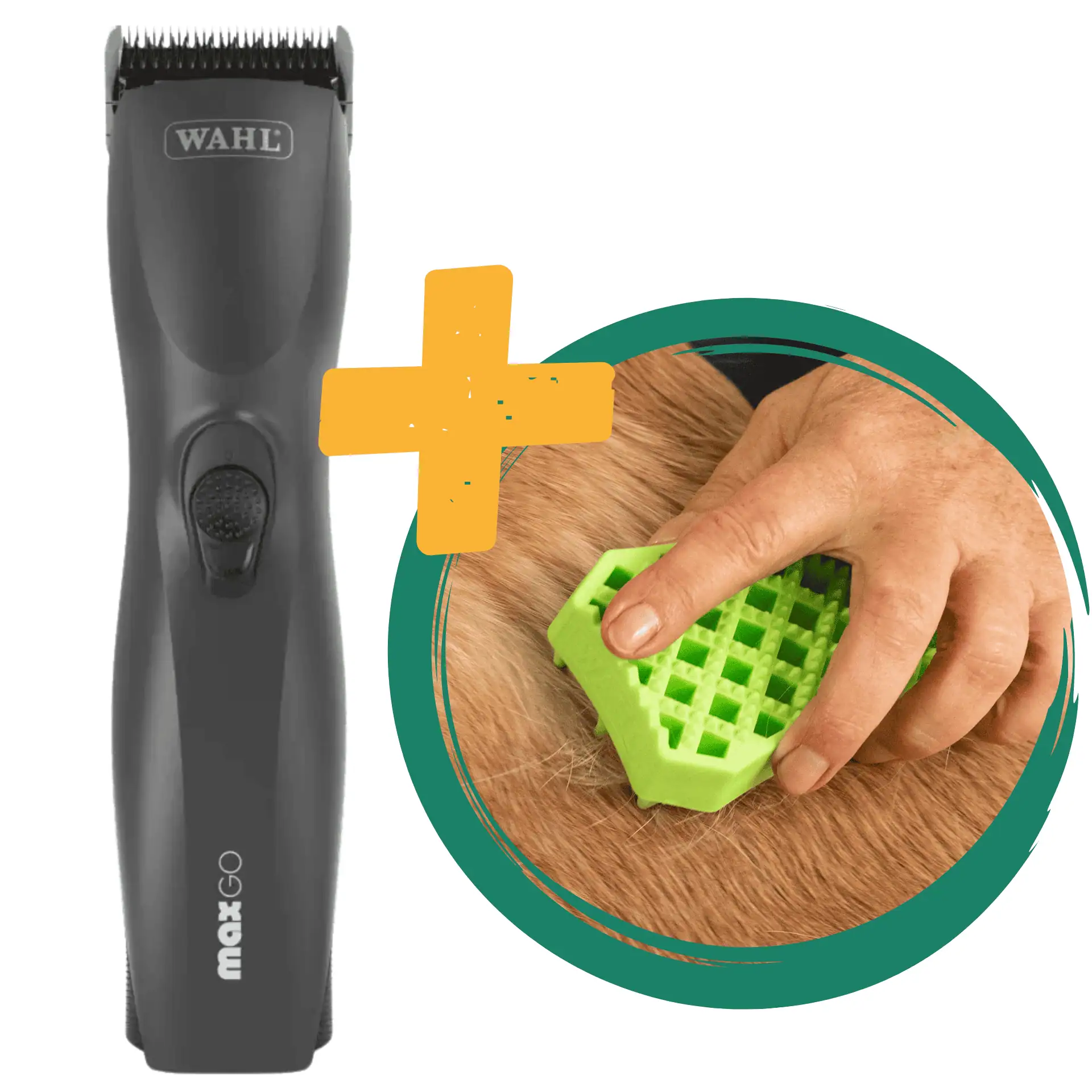 Wahl MaxGo Tosatrice per cani a batteria + Spazzola Sheddy in omaggio