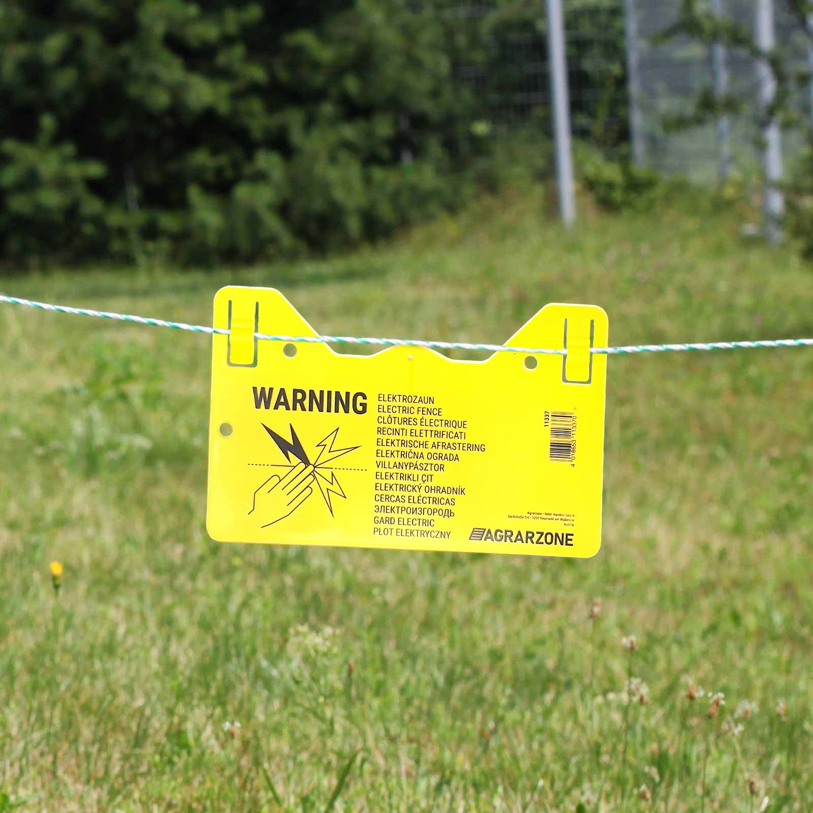 Agrarzone Segnale avvertimento recinto elettrificato