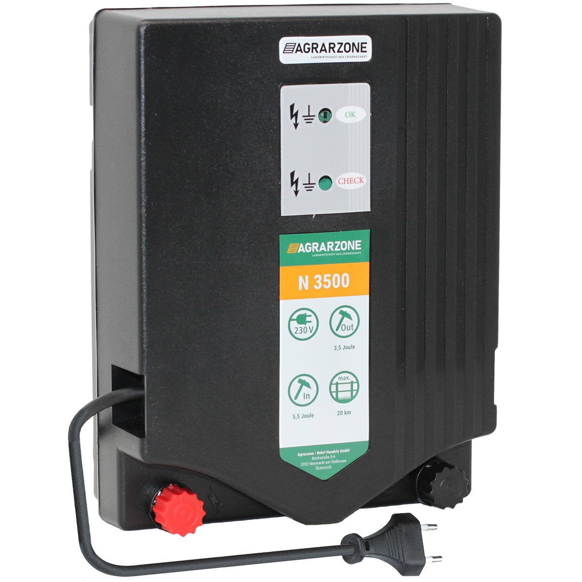 Elettrificatore Agrarzone N 3500 230V, 5,5 Joule Elettrificatore Agrarzone N 3500 230V, 5,5 Joule