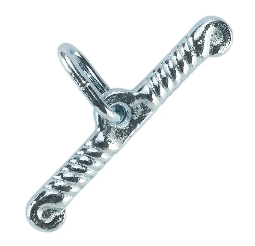 Toggle with oval link, 4mm galvanized