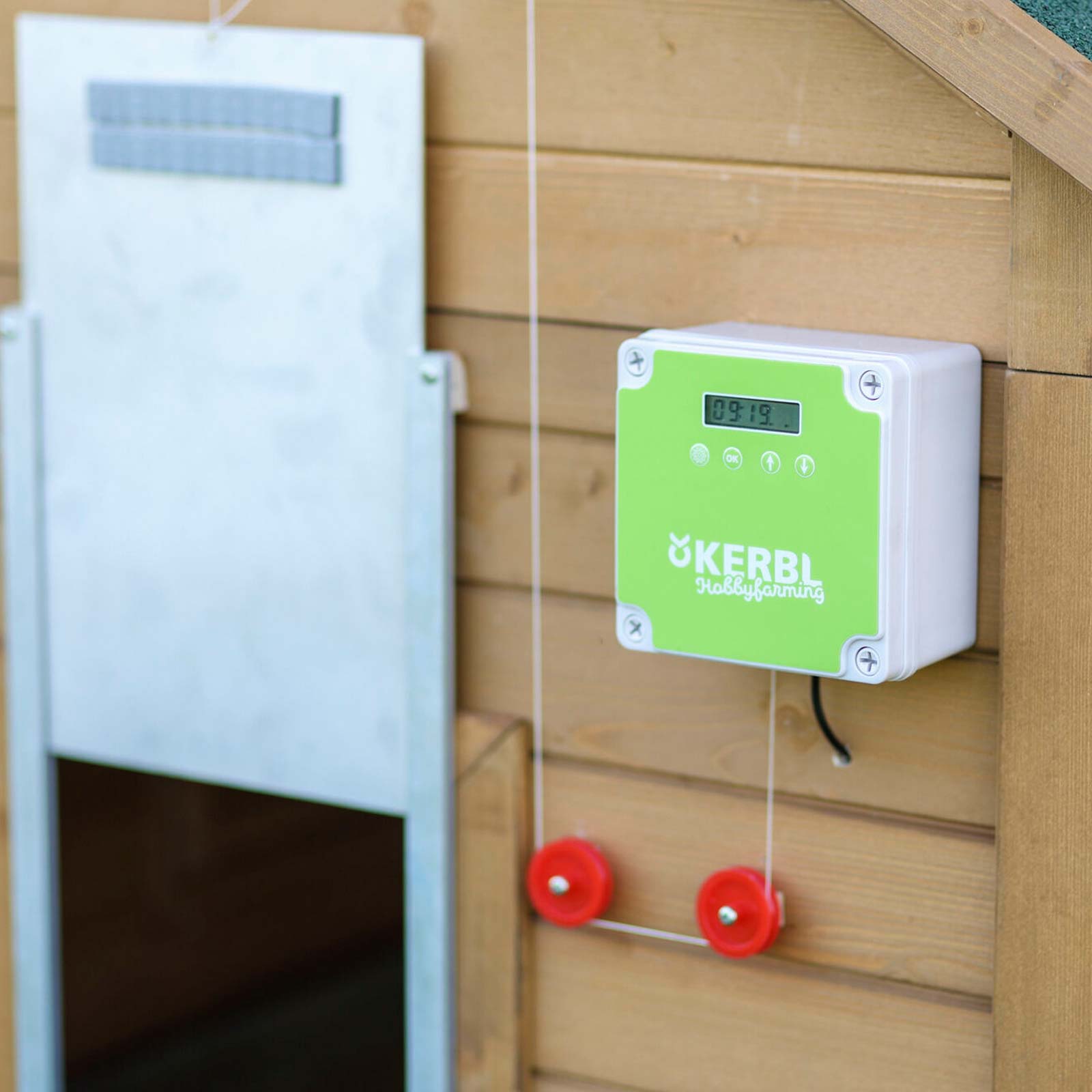 Kerbl Porta automatica per pollaio fotovoltaica senza sportello
