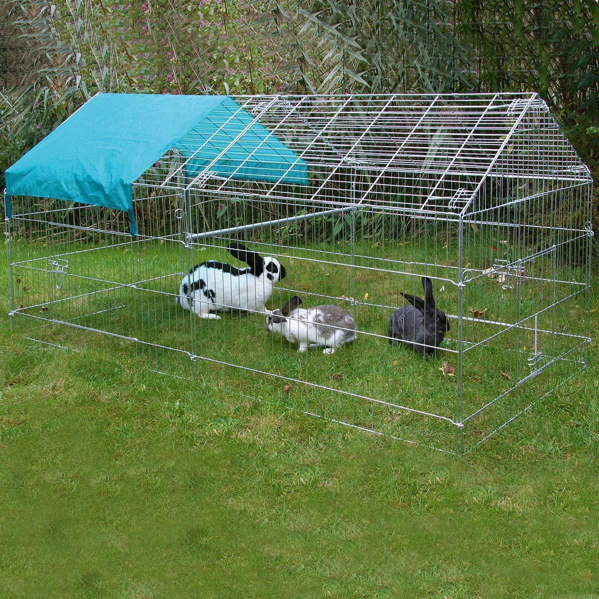 Kerbl gabbia da esterno per conigli e pollame 220 cm