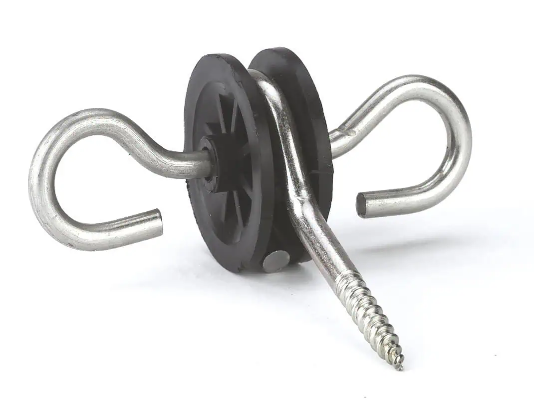 10x Agrarzone Isolatore per cancelli doppio lato