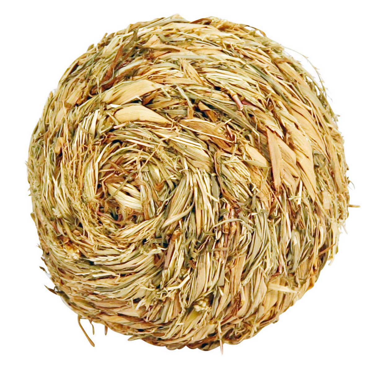 Palla d'erba essiccata per conigli e roditori 13 cm