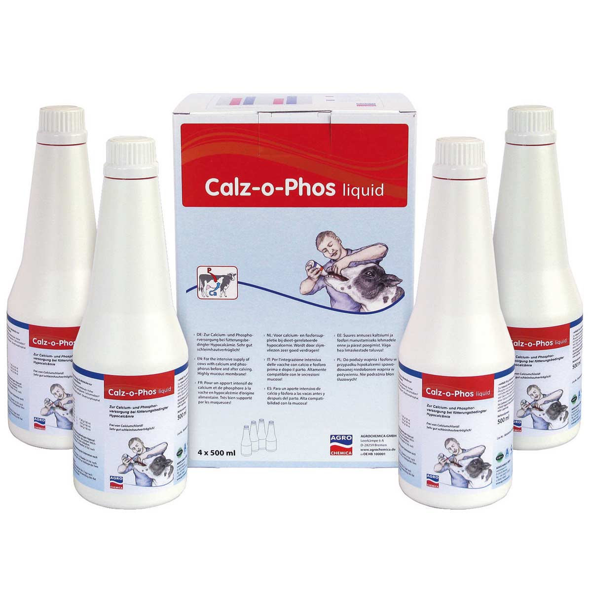 Integratore per vitelli Calz-o-Phos Liquid 4 x 500 ml