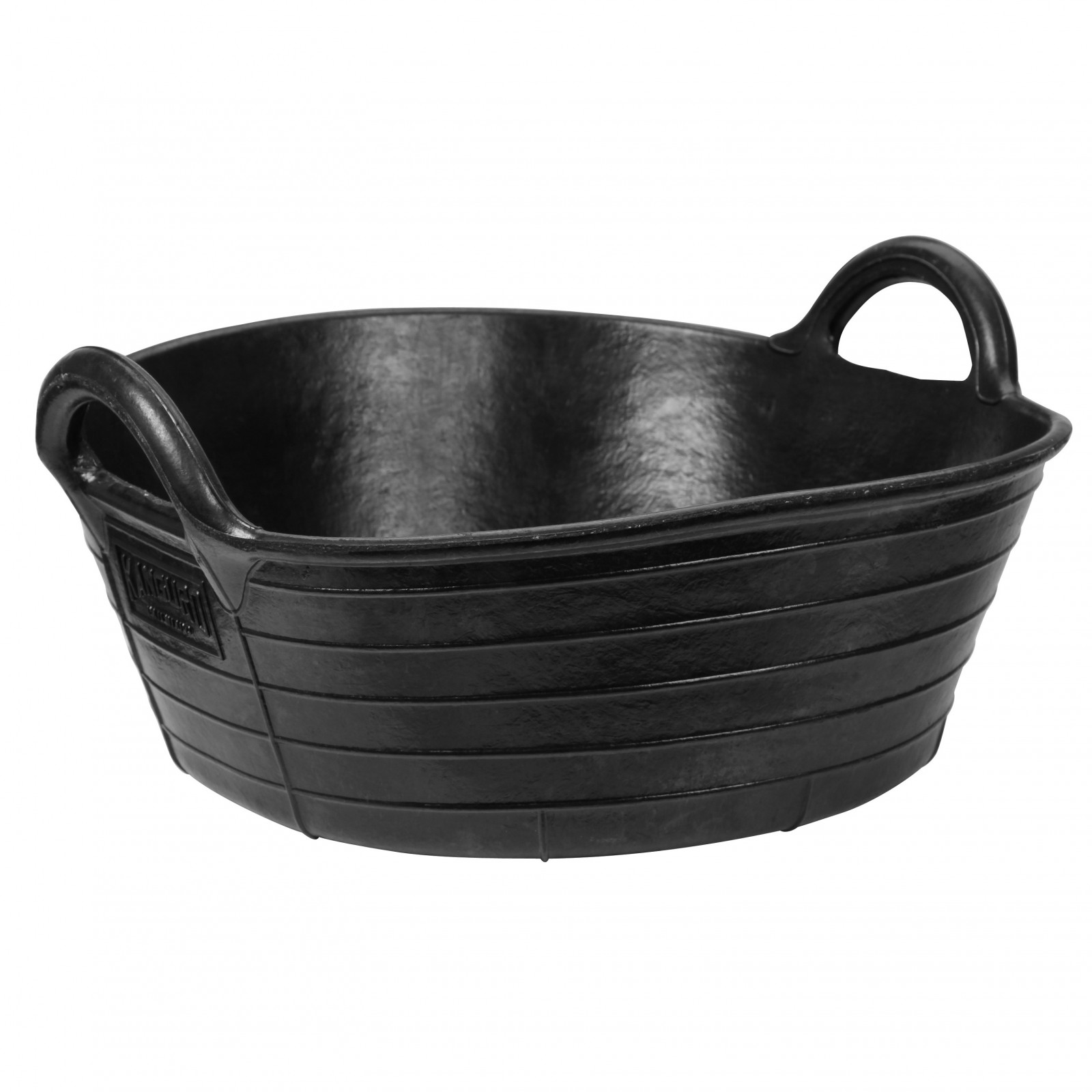 Mangiatoia in gomma flessibile nera 20 l