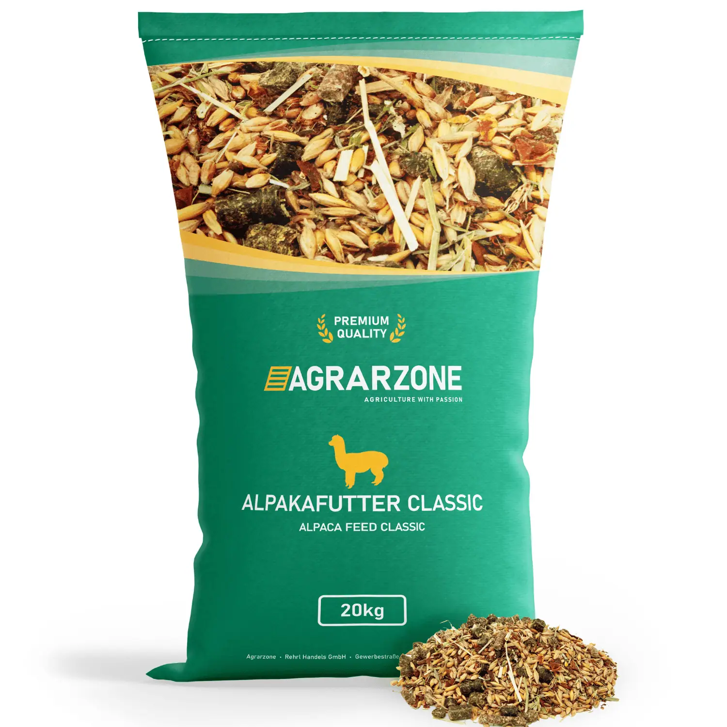 Agrarzone Mangime per alpaca in muesli 20 Kg