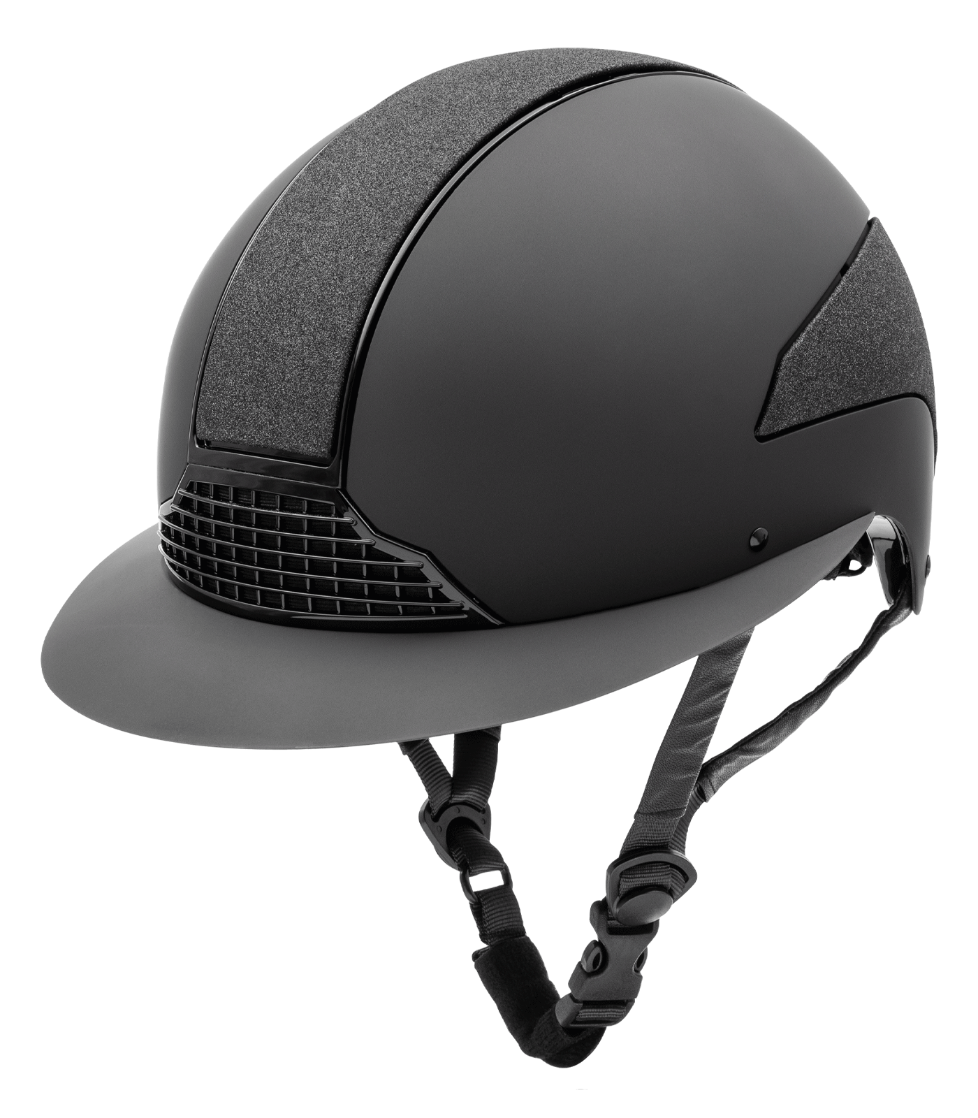 SWING Casco da Equitazione H24 Lady glossy, nero lucido, 51-55 cm