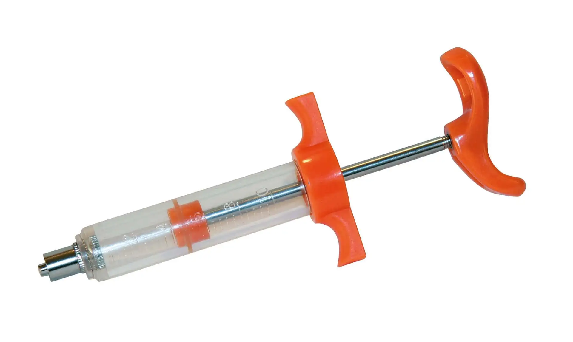 Nylon dosing syringe LuerLock with plastic handle