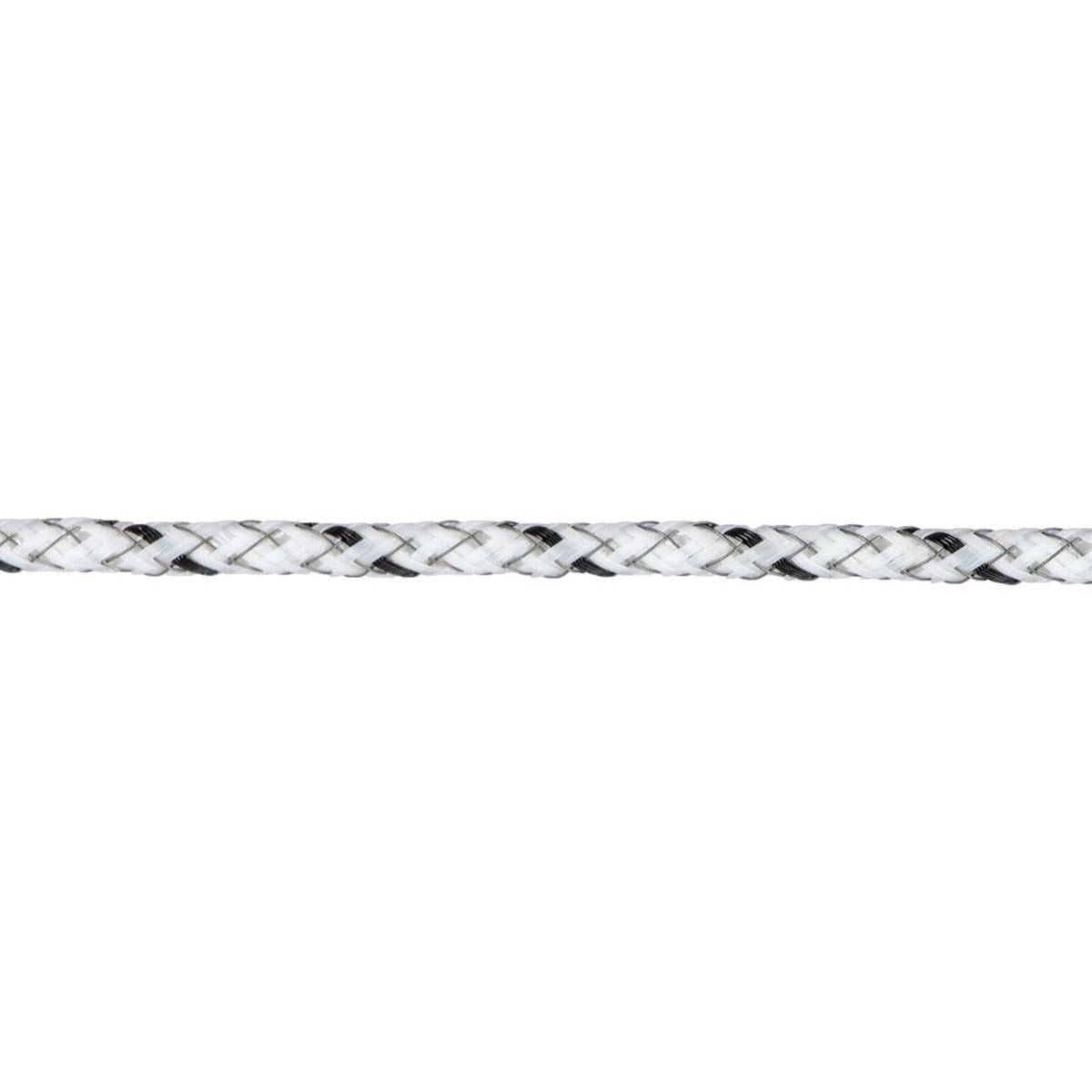 AKO Corda per recinto elettrico TopLine Ultra 300m, Ø 5,5mm, 6x0.30 TriCOND, bianco / nero