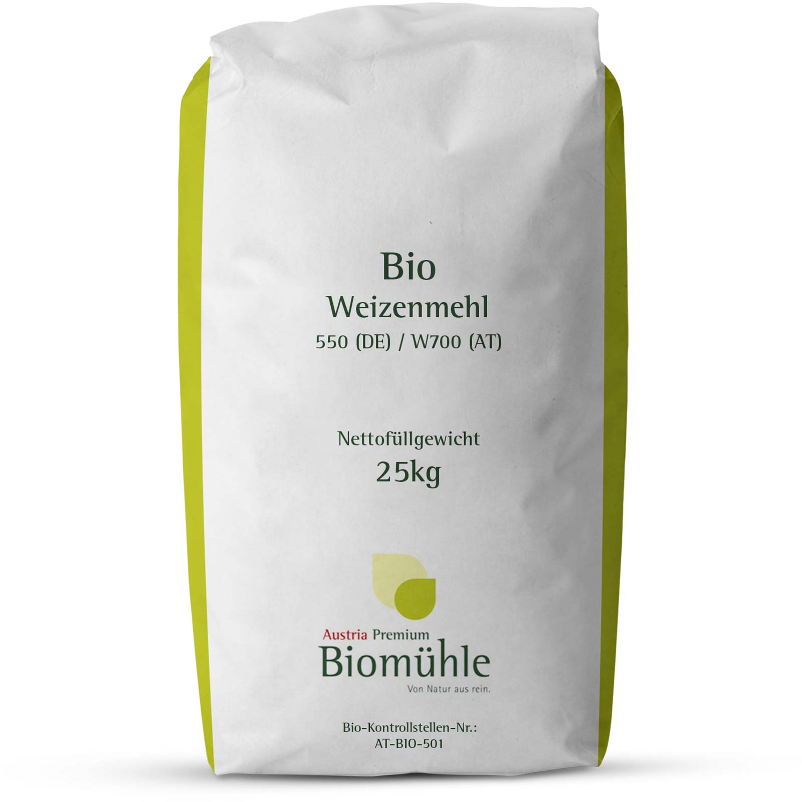 Farina di grano tenero tipo 0 Bio 25 kg (AT W700 / DE 550)