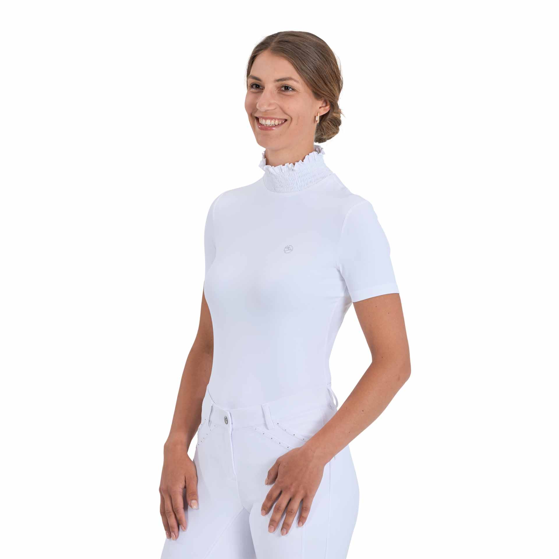 BUSSE Camicia da torneo equitazione SILEDA M bianco