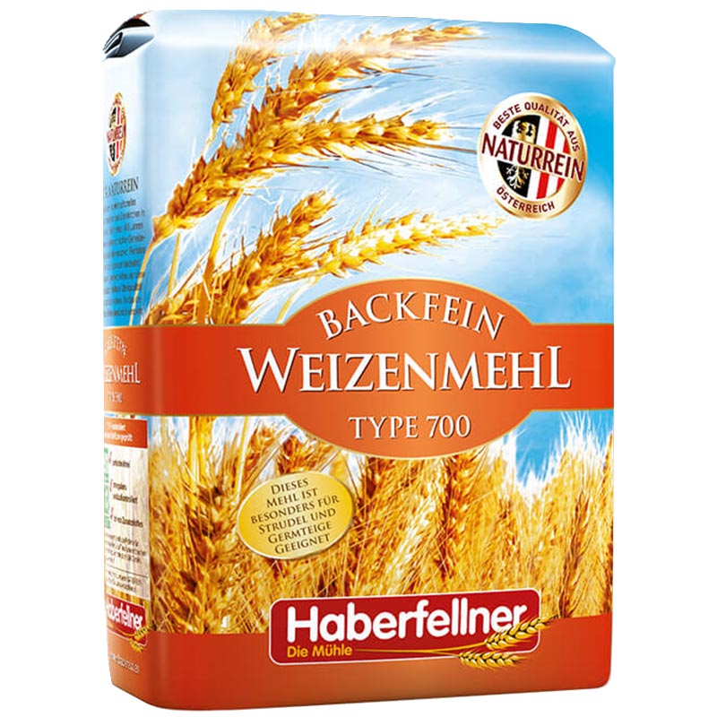 Farina di grano tenero tipo 0 Haberfellner optimal (AT W700 / DE 550) 1 kg
