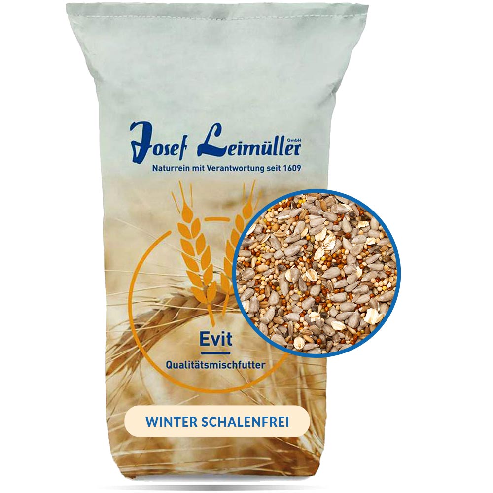 Leimüller Mangime invernale per uccelli selvatici senza bucce 25 kg