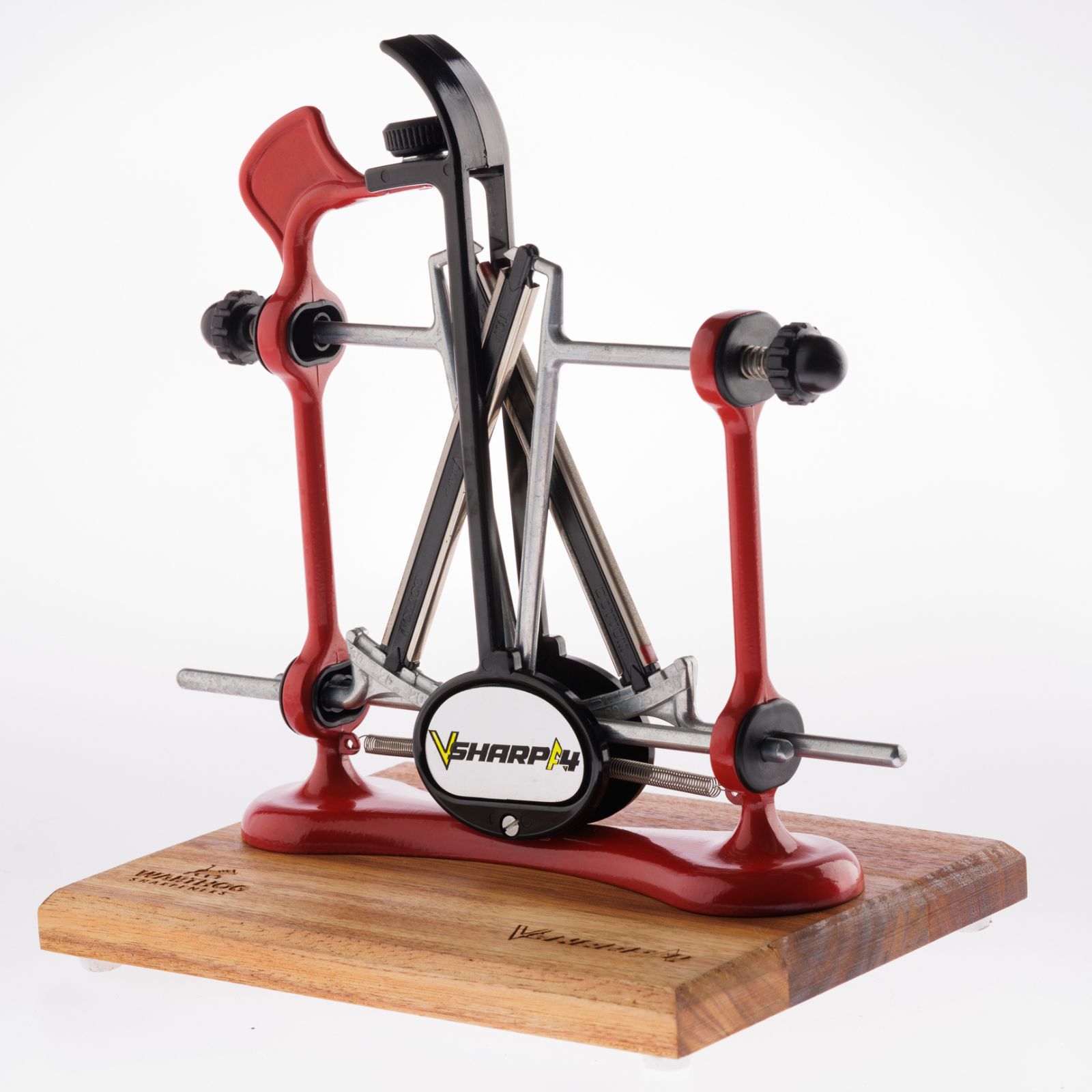 V-Sharp A4 ELITE Affilacoltelli professionale con angolazione regolabile rosso
