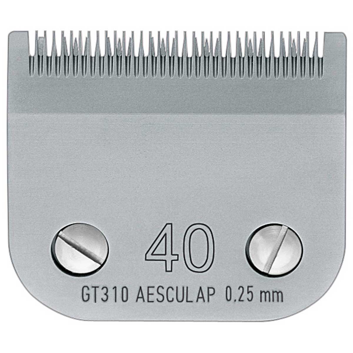 Aesculap Testina per tosatrici SnapOn compatibile 0,25 mm, GT310 #40 (Denti fini)