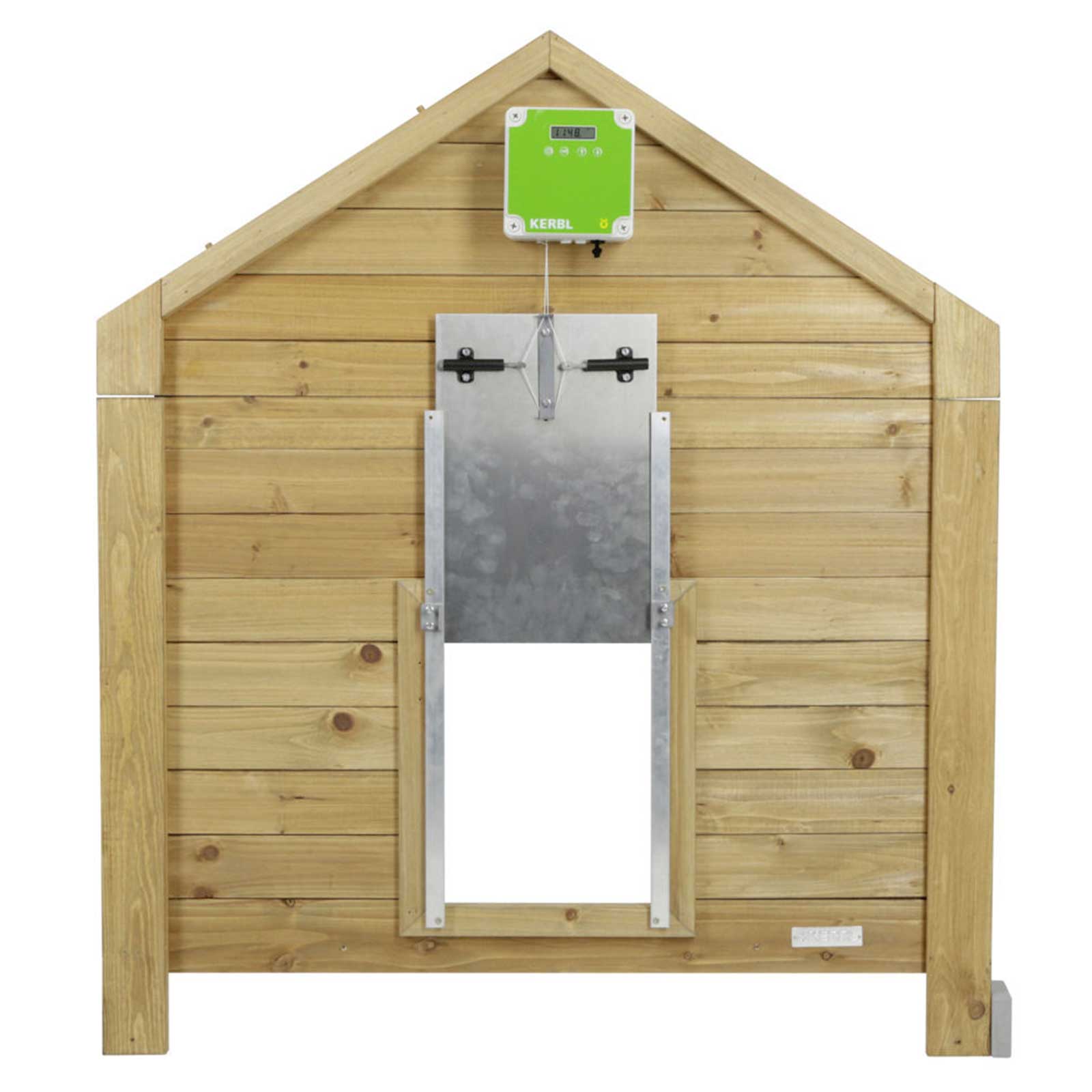 Agrarzone Porta automatica per pollaio fotovoltaica | Apriporta automatico  per pollaio con timer e sensore crepuscolare | Alimentazione a rete oa