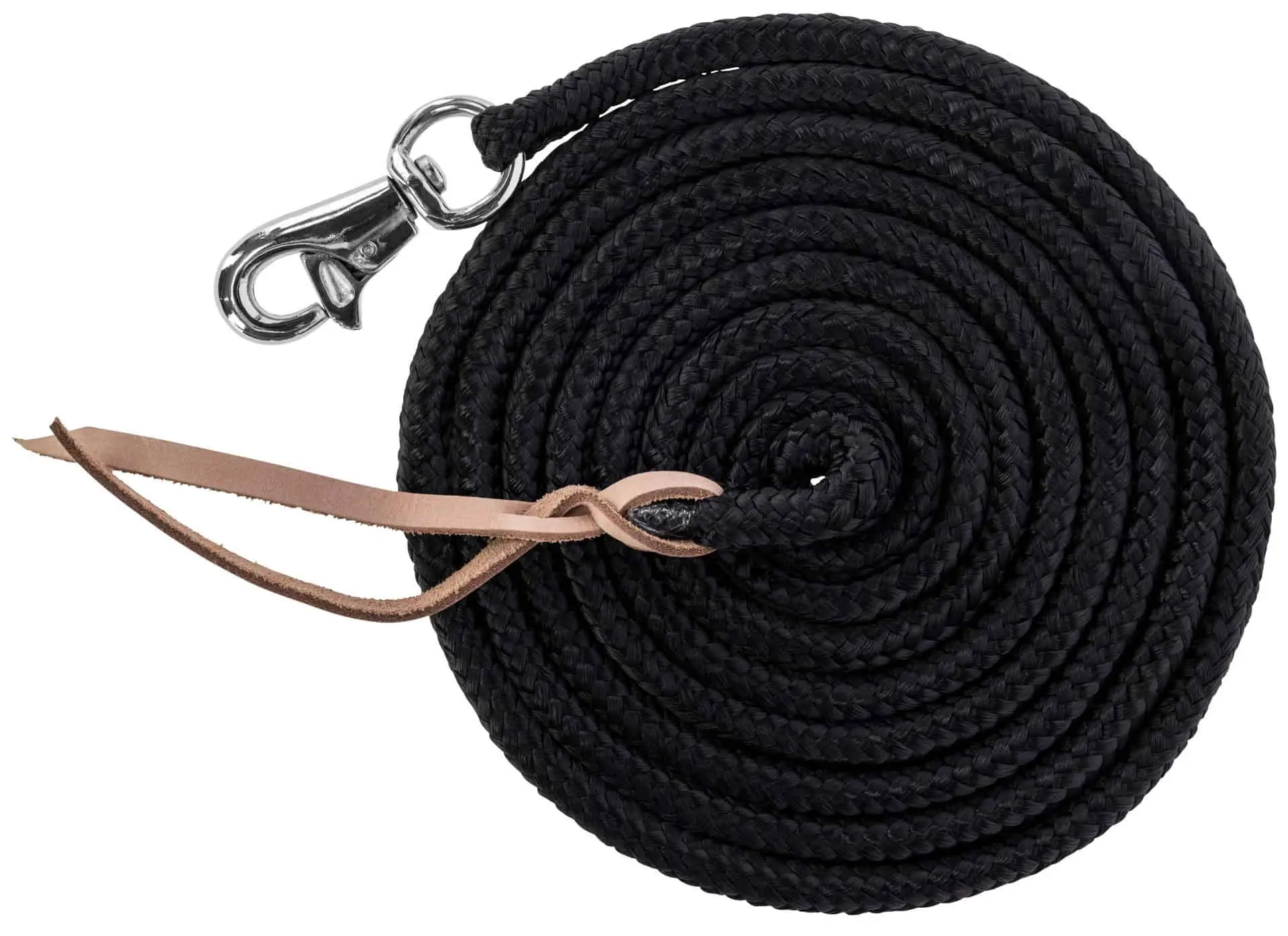 Ground work rope, black with Bull Snap