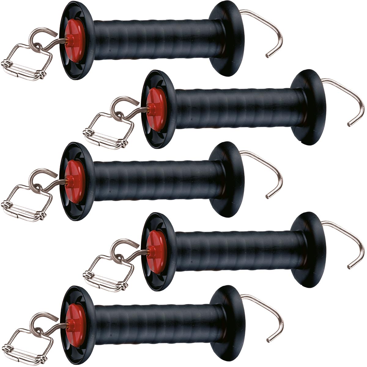 5x Agrarzone Maniglia per recinto elettrico con gancio e collegamento a balzetta 40 mm 5x Agrarzone Maniglia per recinto elettrico con gancio e collegamento a balzetta 40 mm