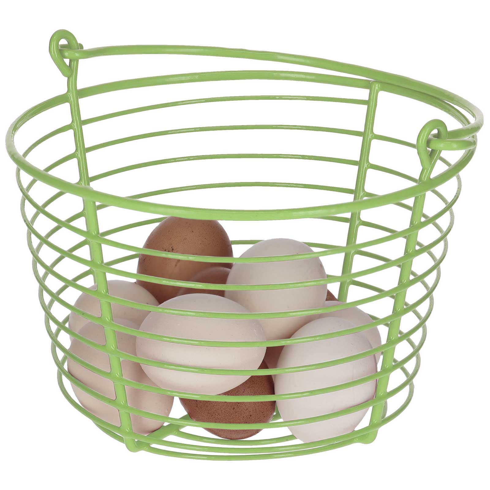 Cestino porta uova in metallo