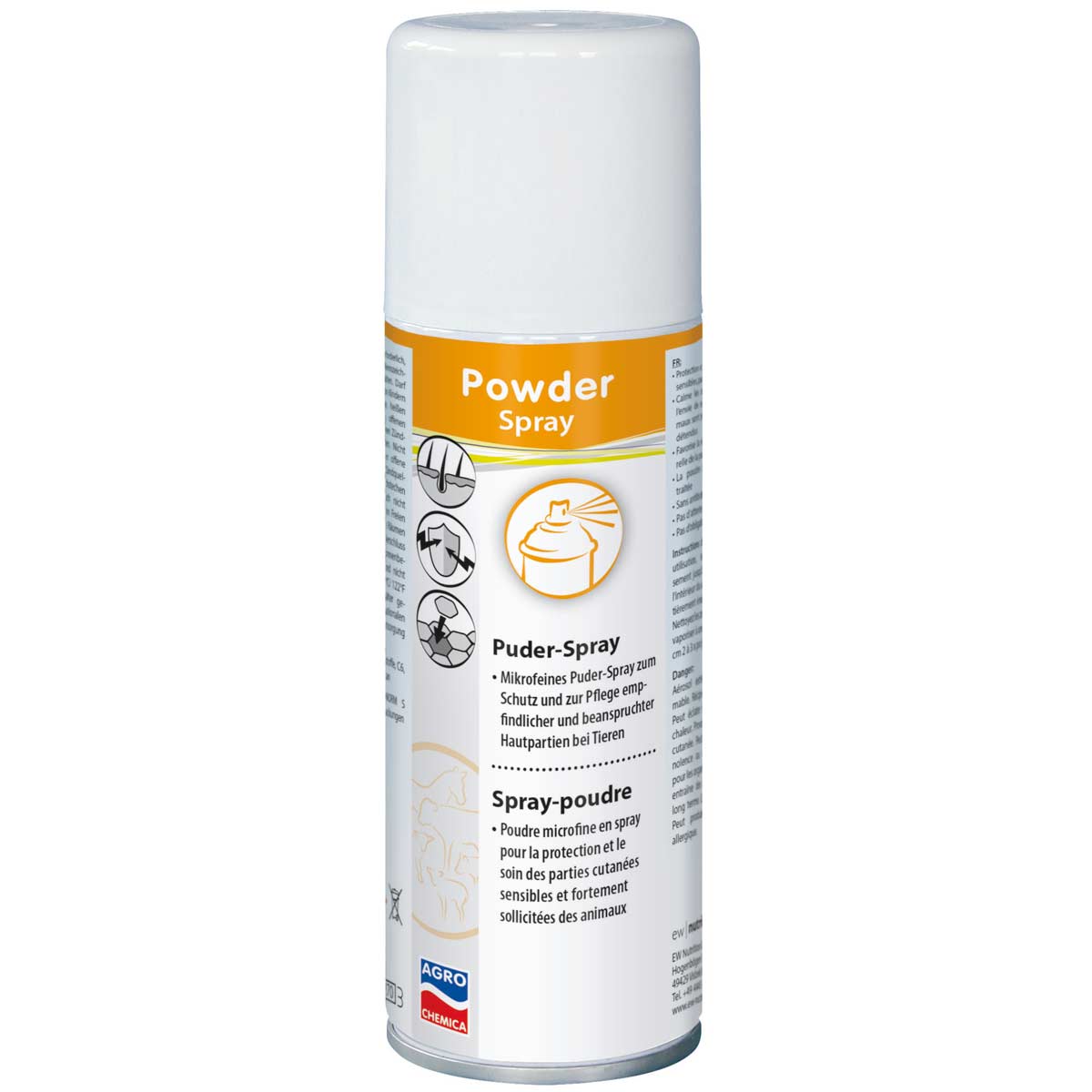 Polvere spray per la cura della pelle nelle zone sensibili 200 ml
