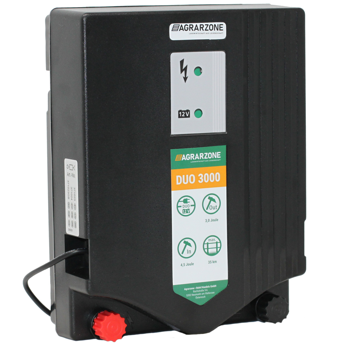 Elettrificatore Agrarzone DUO 3000 230V / 12V, 4,5 Joule Elettrificatore Agrarzone DUO 3000 230V / 12V, 4,5 Joule