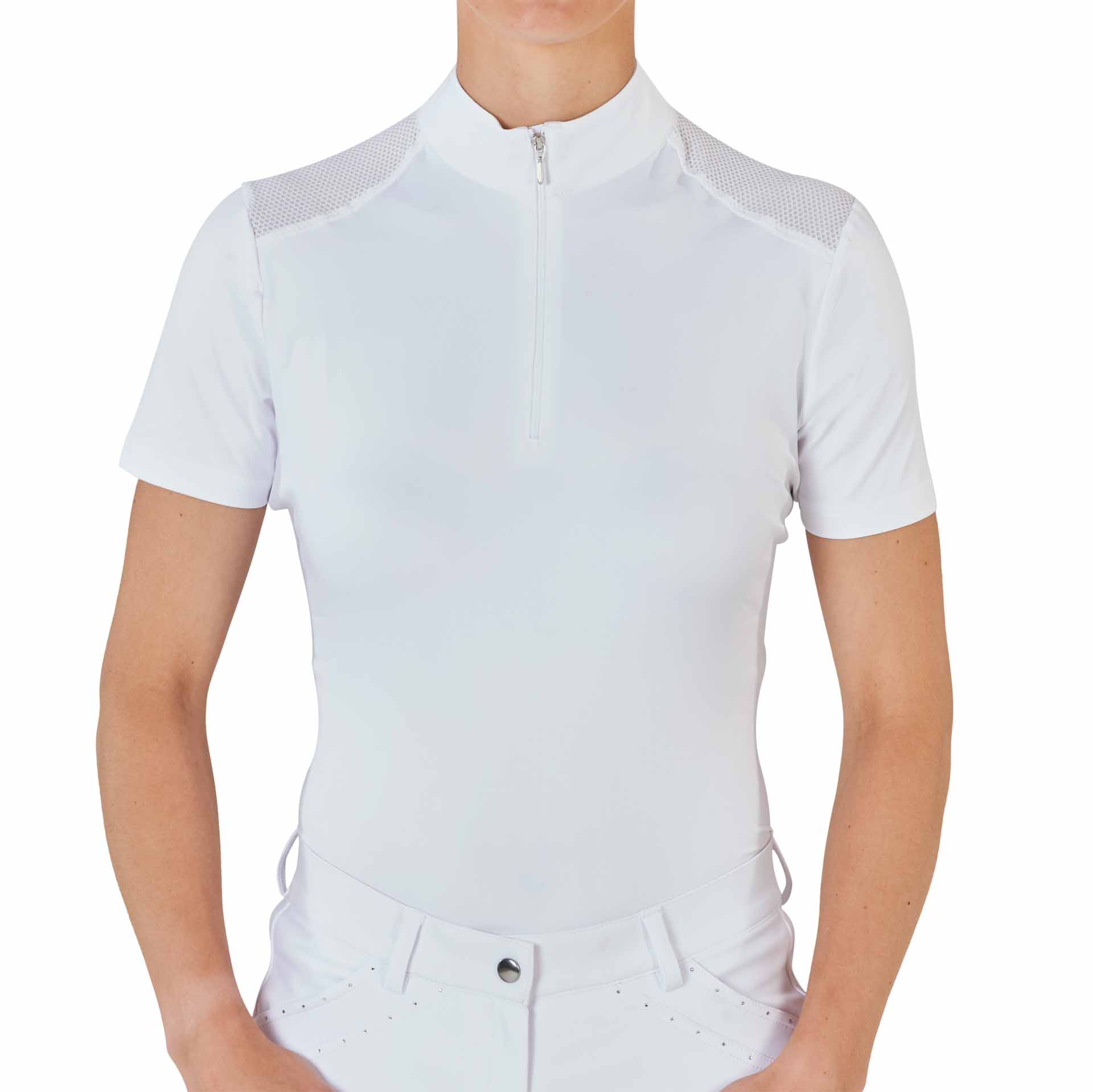 BUSSE Camicia da torneo equitazione ZAMORA XS bianco
