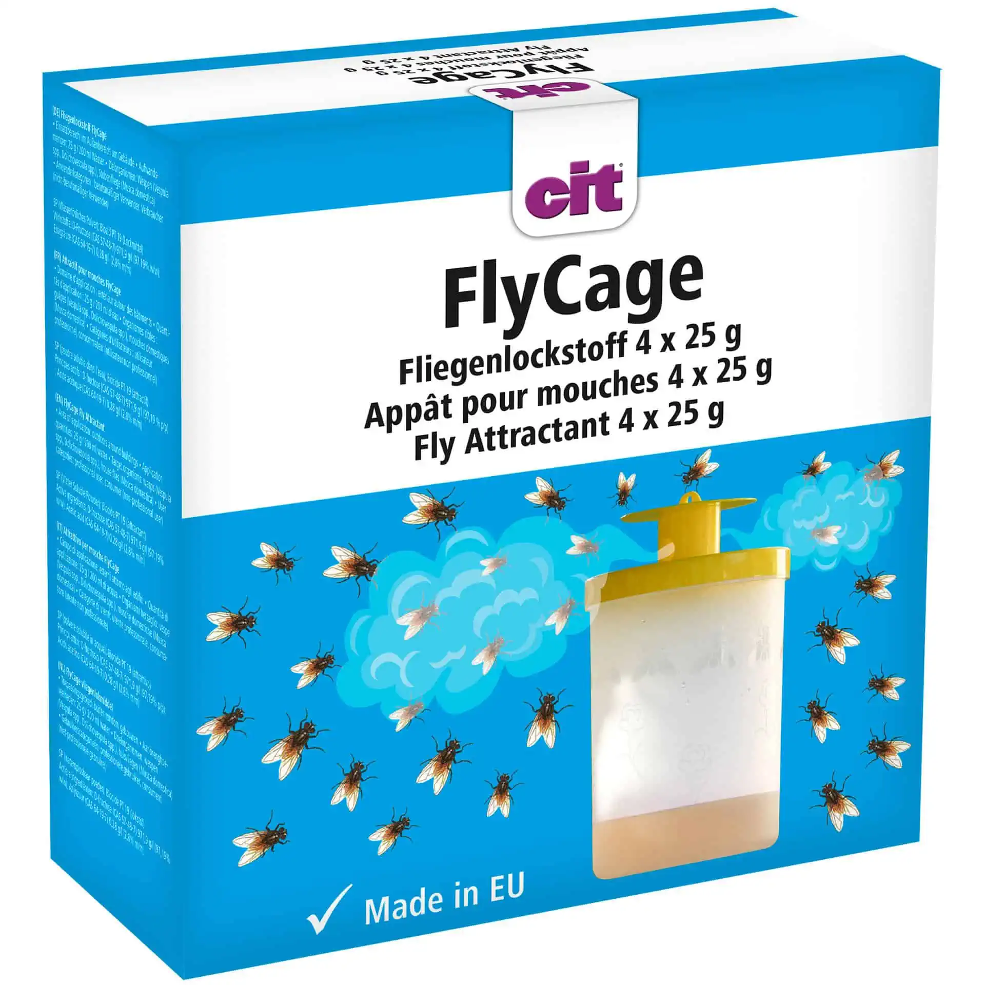 CIT FlyCage Esca attrattiva per mosche 25 g (4 pezzi)