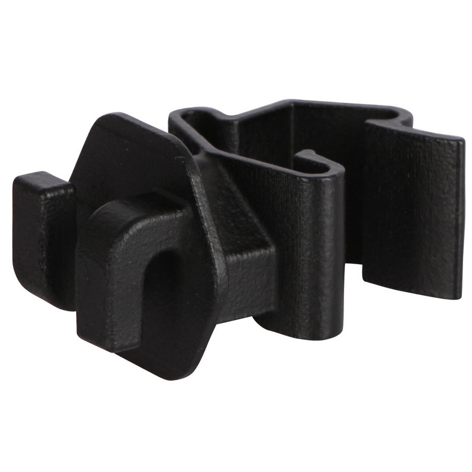 25x Isolatore per corda per paletti a T nero