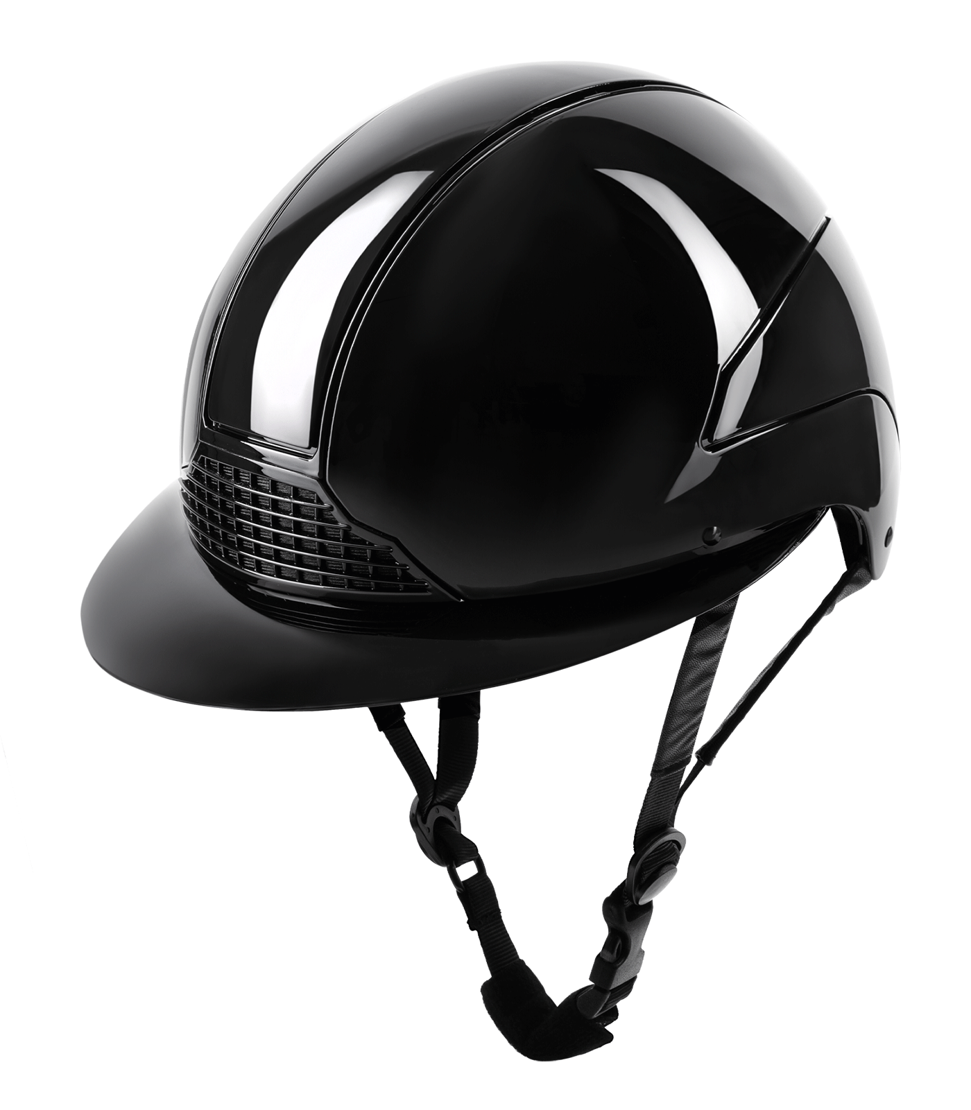 SWING Casco da equitazione H24 Lady shine, nero opaco, 51-55 cm