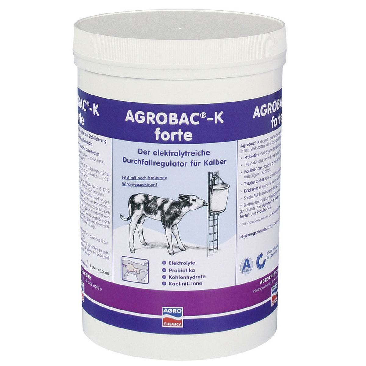 Agrobac-K Powder polvere a supporto della digestione dei vitelli 1 kg