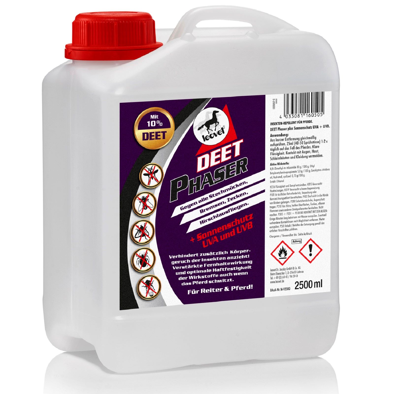 Leovet DEET Phaser Spray repellente per insetti 2,5 l