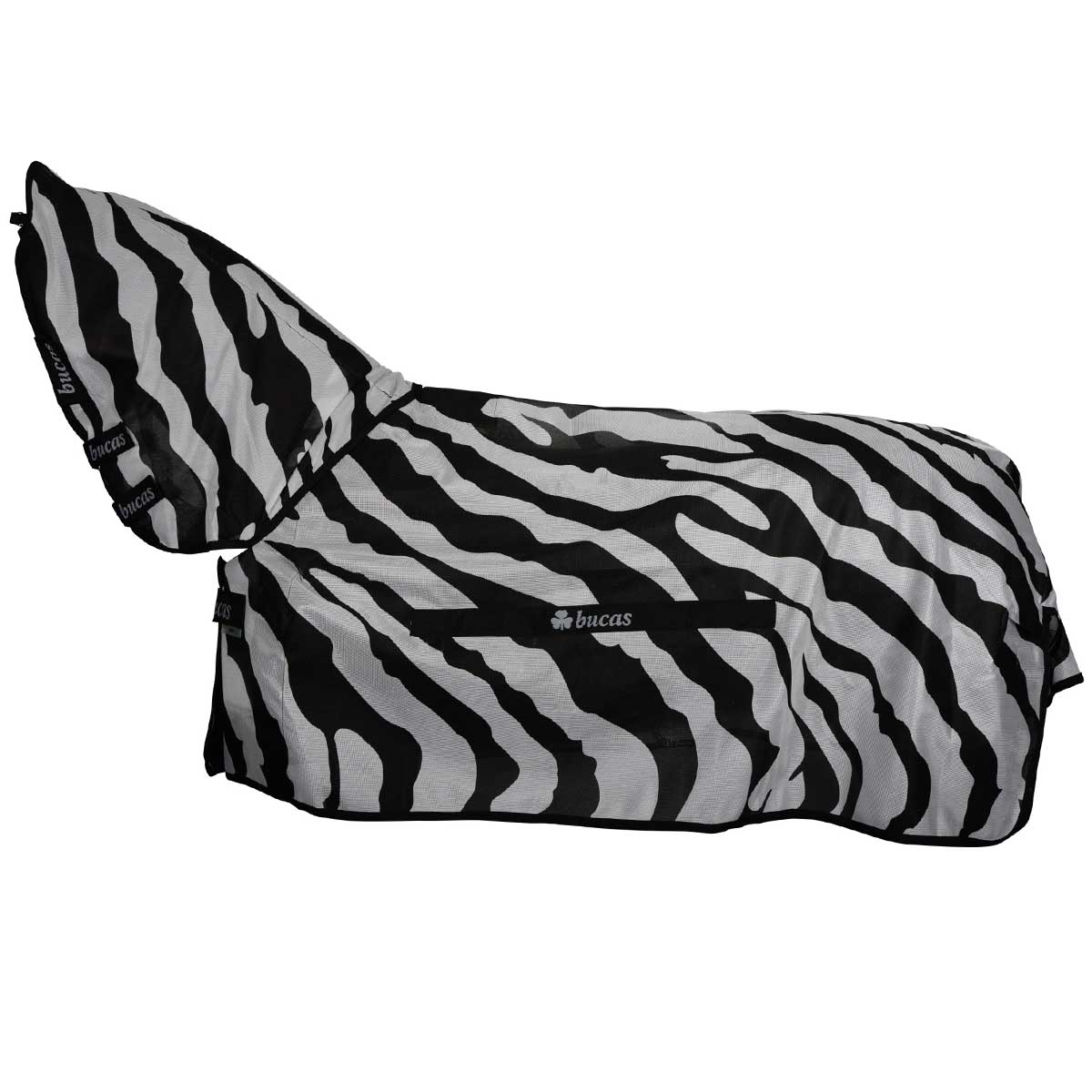 Bucas coperta cavallo antimosche Buzz-Off Zebra Full Neck 115