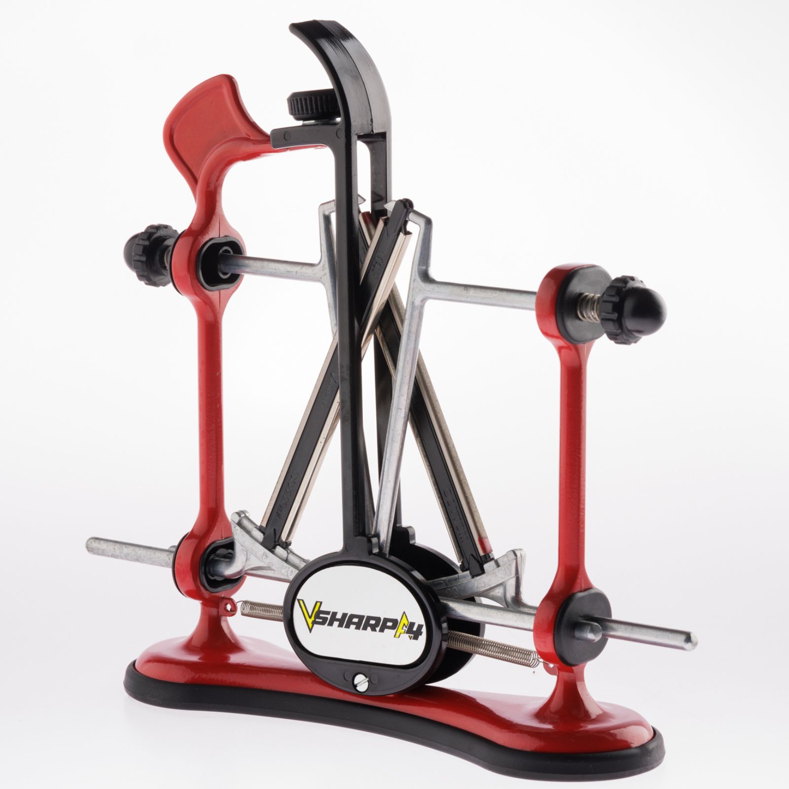 V-Sharp A4 Affilacoltelli professionale con angolazione regolabile rosso