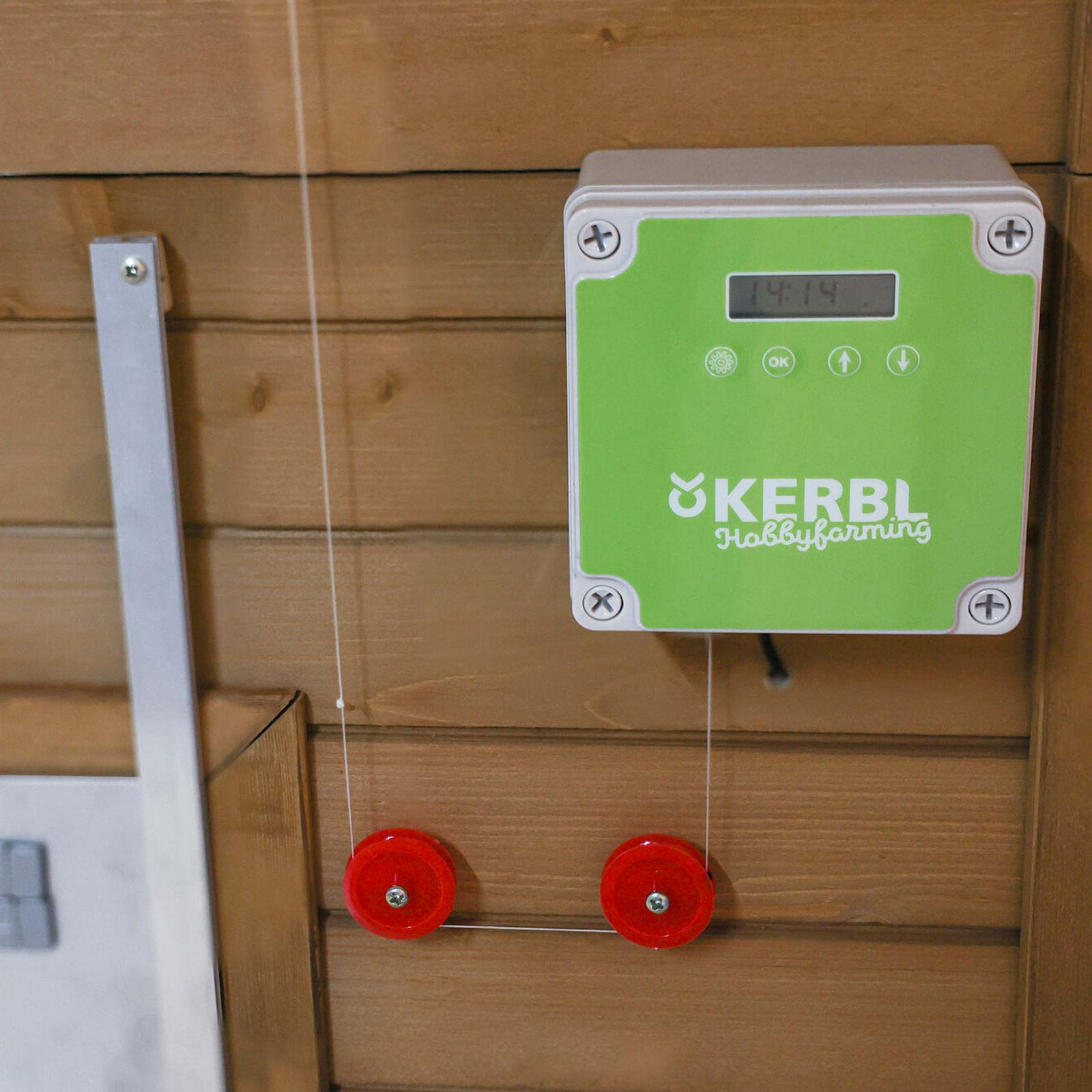 Kerbl Porta automatica per pollaio fotovoltaica 30 x 40 cm