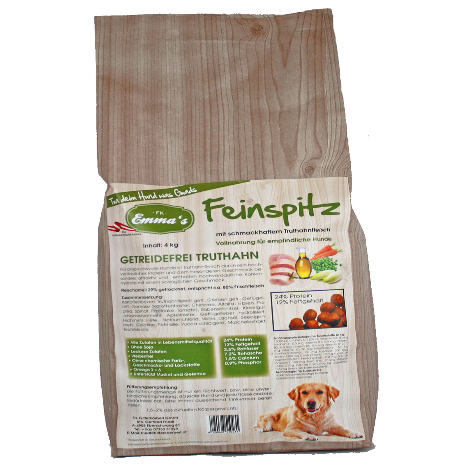 Emmas Feinspitz Crocchette per cani adulti con tacchino 4 kg