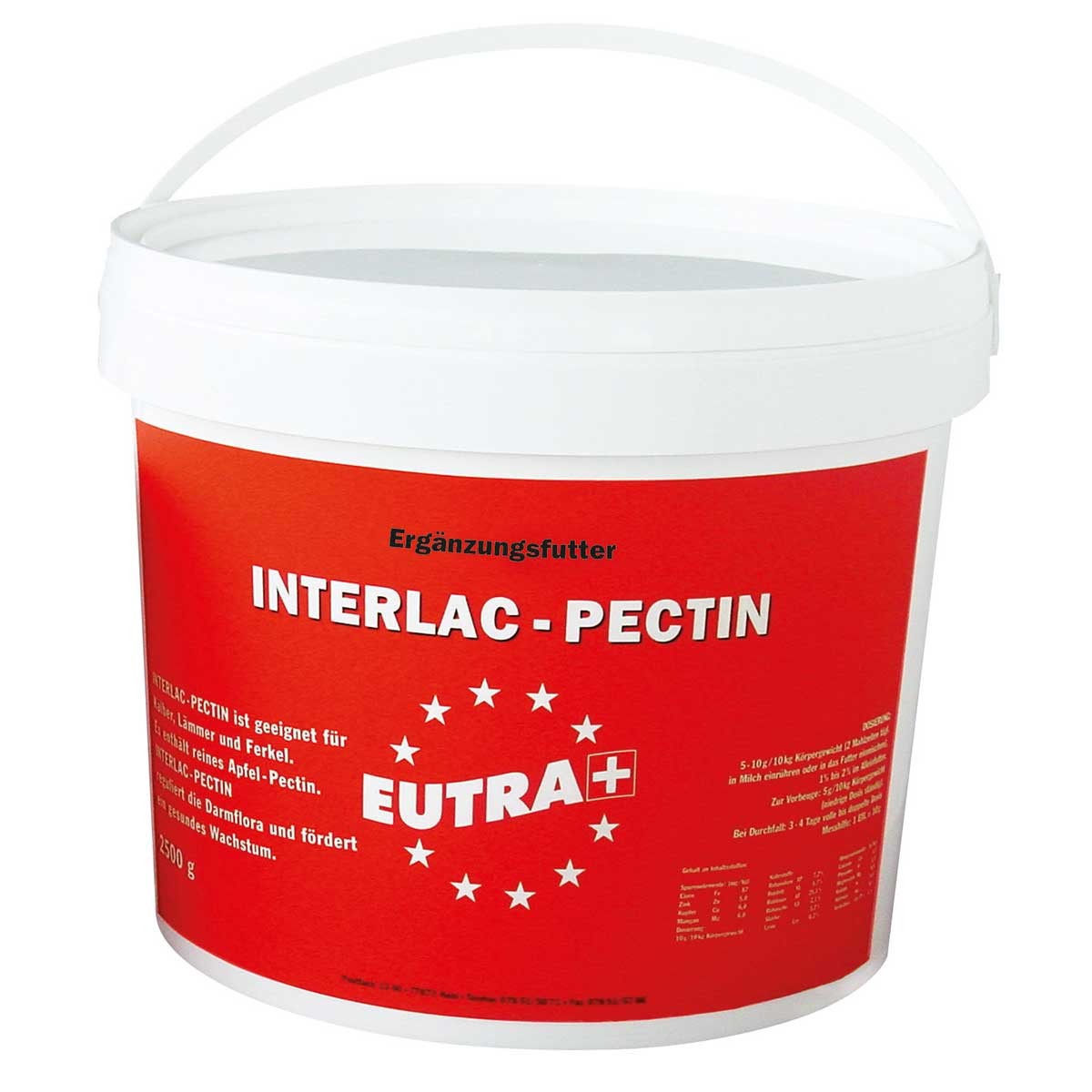 EUTRA Trattamento contro la diarrea INTERLAC-PECTIN 25 kg