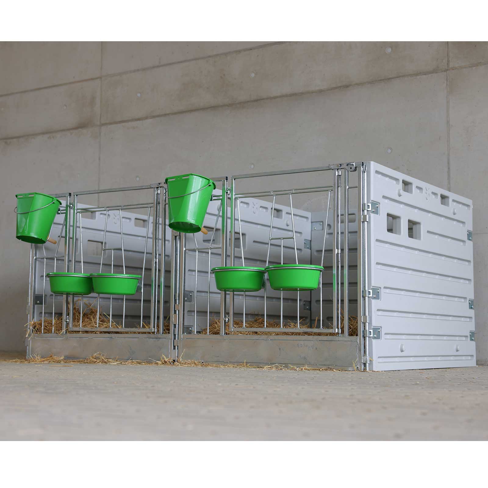 Box modulare per vitelli doppio autoportante