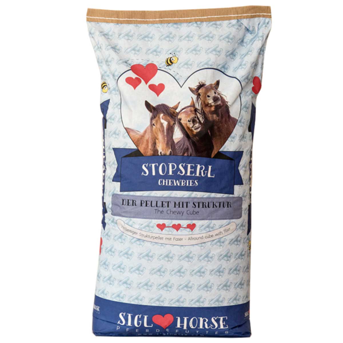 Siglhorse Stopserl Mangime supplementare per cavalli in pellet 25 kg