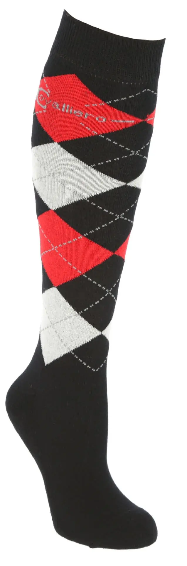Brescia knee length socks, 40-42, darkblue/Hibiscus-red