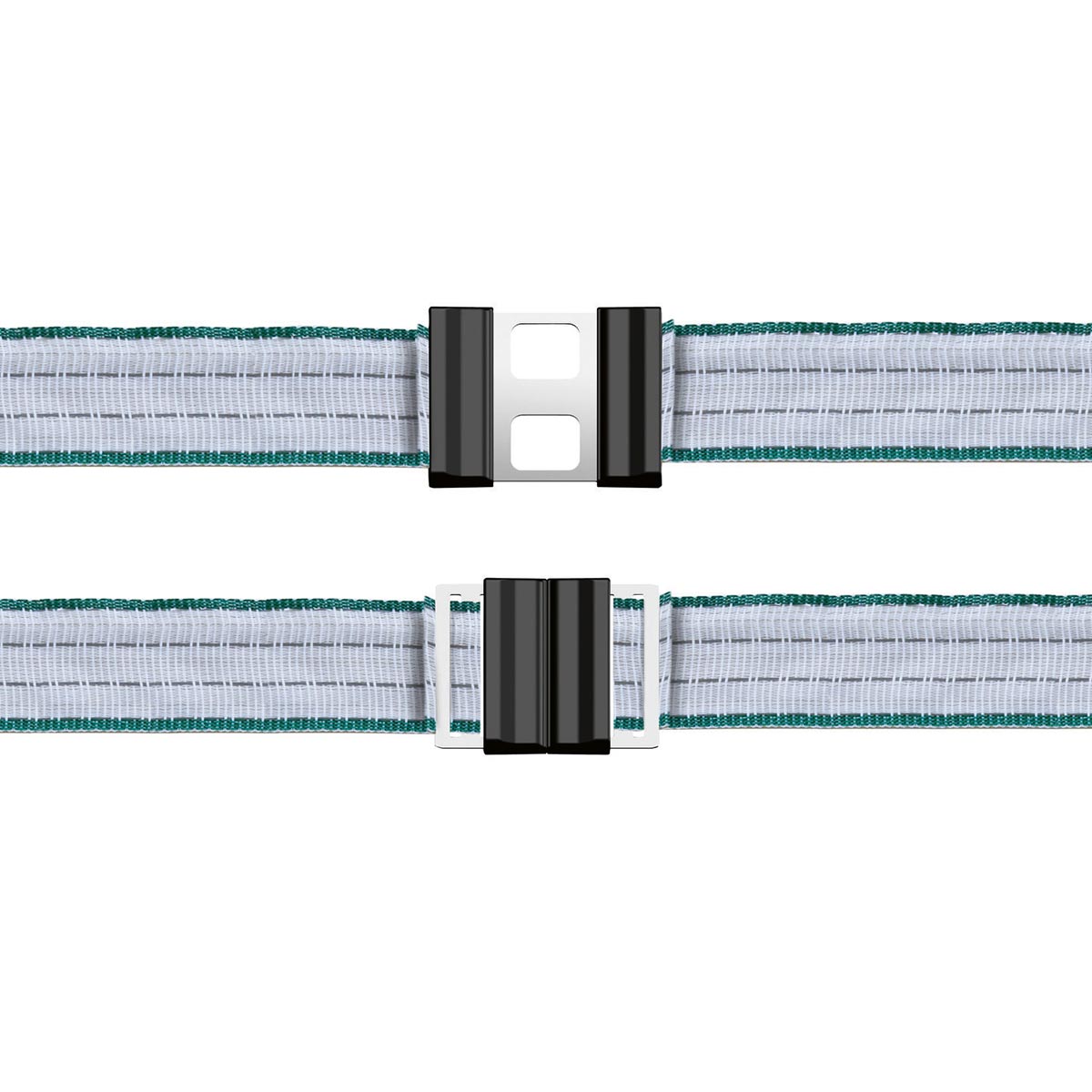 5x AKO Connettore per nastro Litzclip in acciaio inox 40 mm