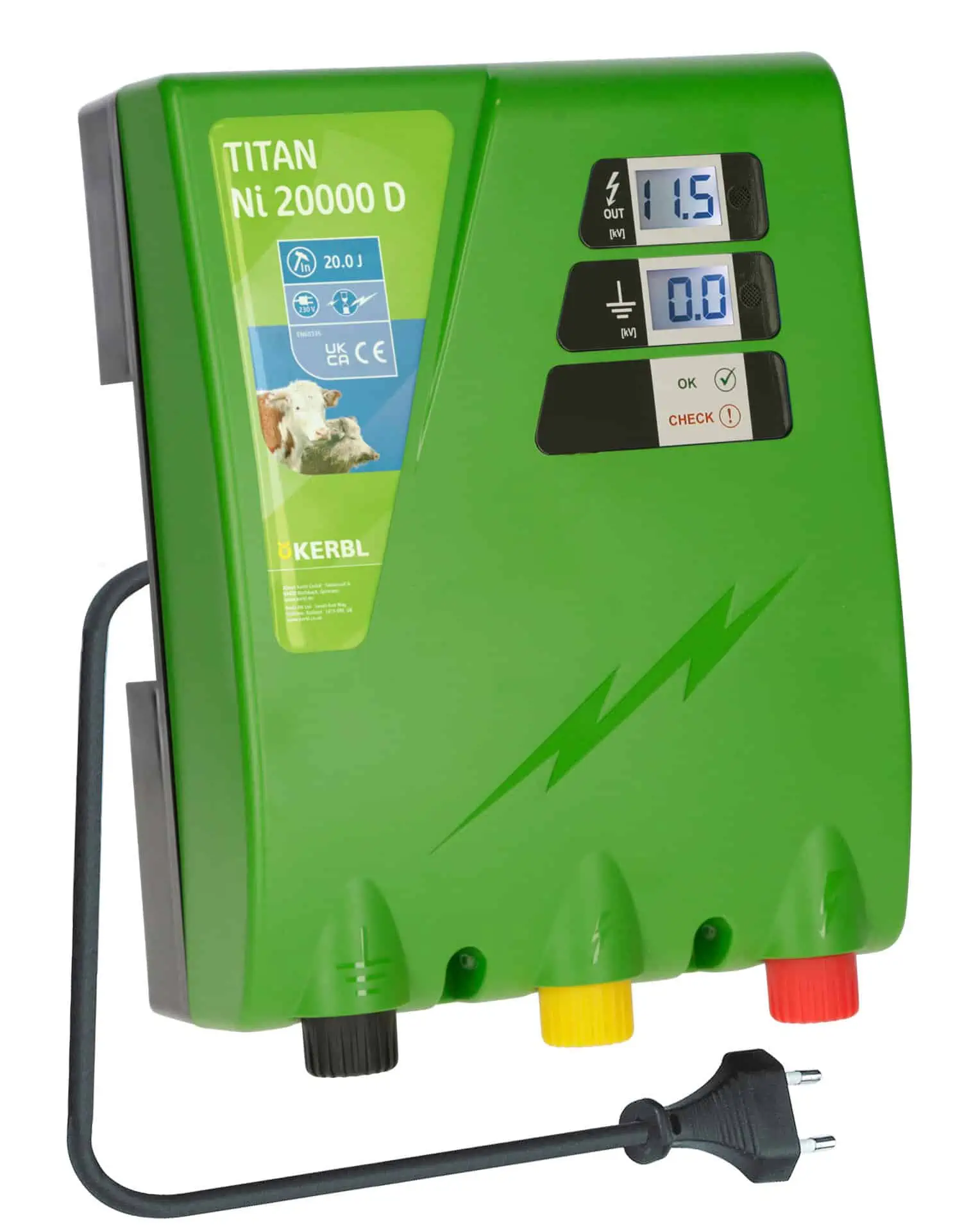 Elettrificatore per recinti Kerbl Titan Ni 20000D 230V