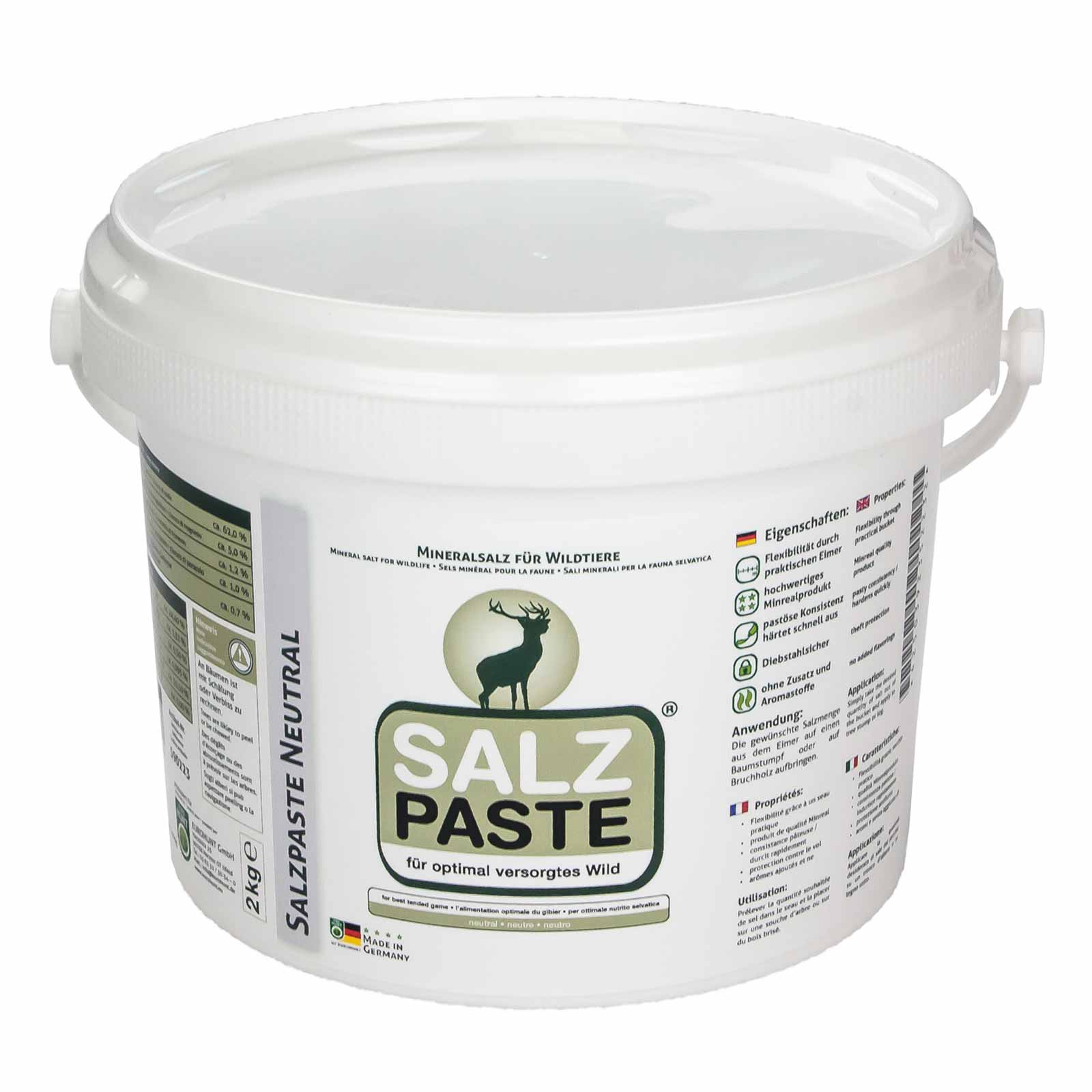 Salzpaste Attrattivo universale per fauna selvatica in pasta 2 Kg Neutro