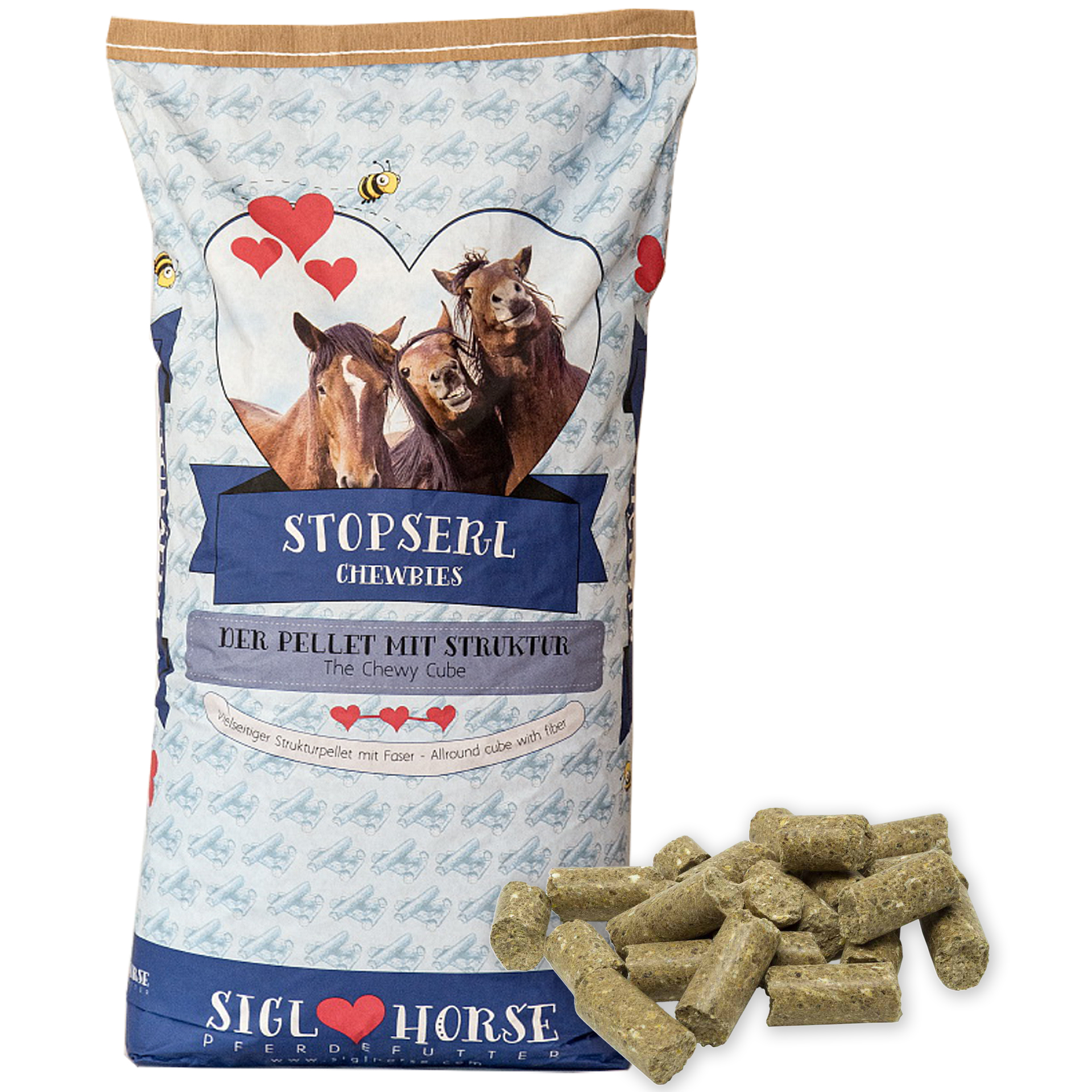 Siglhorse Apfel-Stopserl Snack per cavalli alla mela 30 Kg