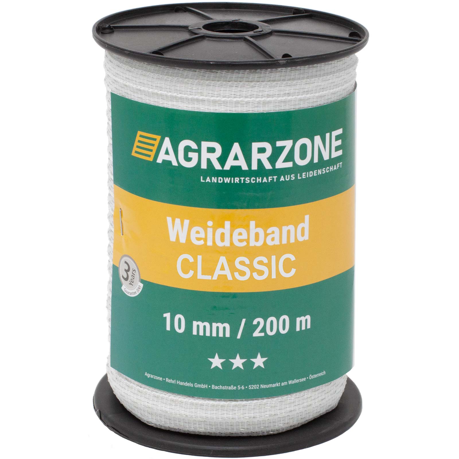 Agrarzone Nastro per recinto elettrico CLASSIC 0,20 + 0,30 acciaio inox, bianco Agrarzone Nastro per recinto elettrico CLASSIC 0,20 + 0,30 acciaio inox, bianco