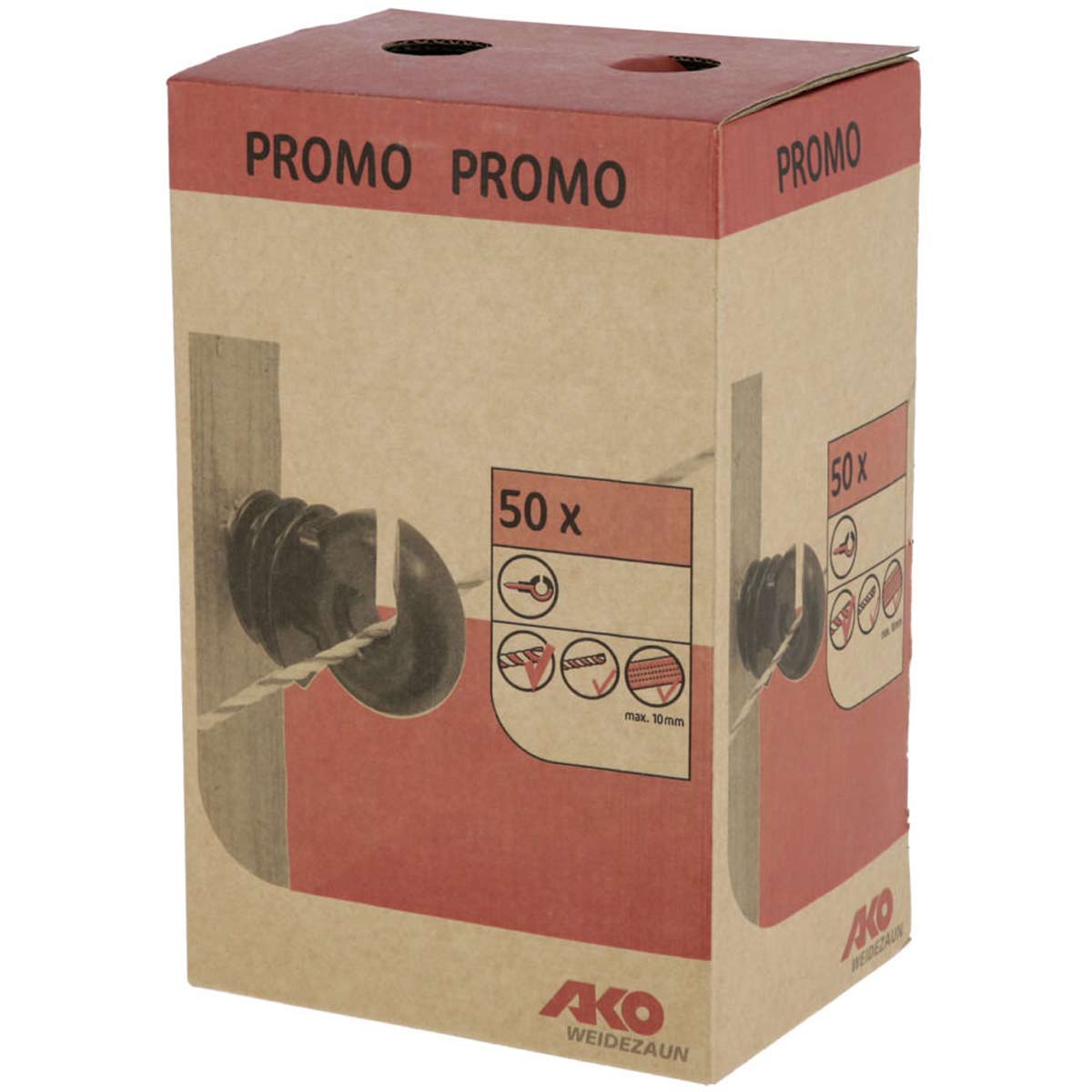 50x Isolatore ad anello Easy Drill con vite autofilettante in scatola